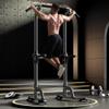 DlandHome Power Tower Pull Up Dip Station Multi-Function Fitness Equipment for Strength Training Adjustable Height Dip Stand for Home Gym, Black view 1