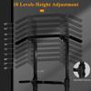 DlandHome Power Tower Pull Up Dip Station Multi-Function Fitness Equipment for Strength Training Adjustable Height Dip Stand for Home Gym, Black view 2