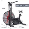 leikefitness Fan Exercise Bike Upright AirBike Indoor Cycling Stationary Bicycle with Unlimited Air Resistance System,Heart Rate Compatibility and Tablet Holder for Home Cardio Workout view 3