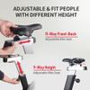 leikefitness Fan Exercise Bike Upright AirBike Indoor Cycling Stationary Bicycle with Unlimited Air Resistance System,Heart Rate Compatibility and Tablet Holder for Home Cardio Workout view 4