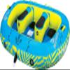 Connelly Destroyer 3 Towable Tube, Blue/Yellow, 67" L x 94" W (deflated) view 1