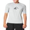 Kanu Surf mens Mercury Upf 50+ Short Sleeve Sun Protective Rashguard Swim Rash Guard Shirt, Abacos Grey, Large US view 1