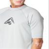Kanu Surf mens Mercury Upf 50+ Short Sleeve Sun Protective Rashguard Swim Rash Guard Shirt, Abacos Grey, Large US view 2