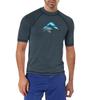 Kanu Surf Men's Mercury UPF 50+ Short Sleeve Sun Protective Rashguard Swim Shirt, Nova Charcoal, X-Large view 1
