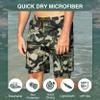 Kanu Surf Mens, Barracuda Swim Trunks (Regular & Extended Sizes), Camo Army Green, Large view 3
