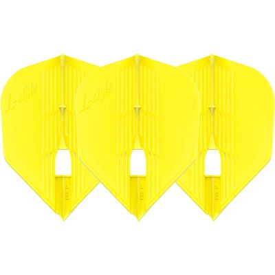LSTYLE Dart Flights - L3 PRO KAMI Shape - Yellow | Set of 3 | for Soft & Steel Tip Darts