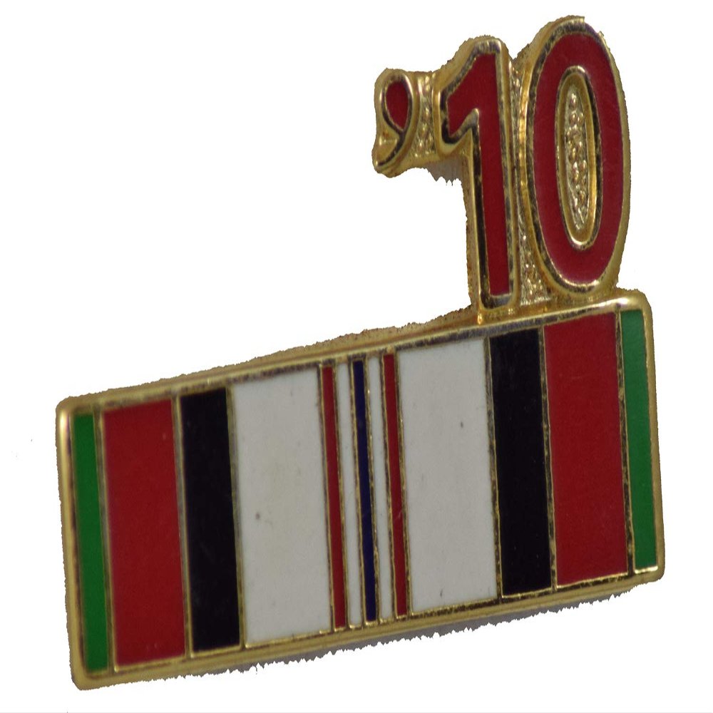 2010 AFGHANISTAN PIN OR HAT PIN - Size 7/8" - VETERAN OWNED BUSINESS