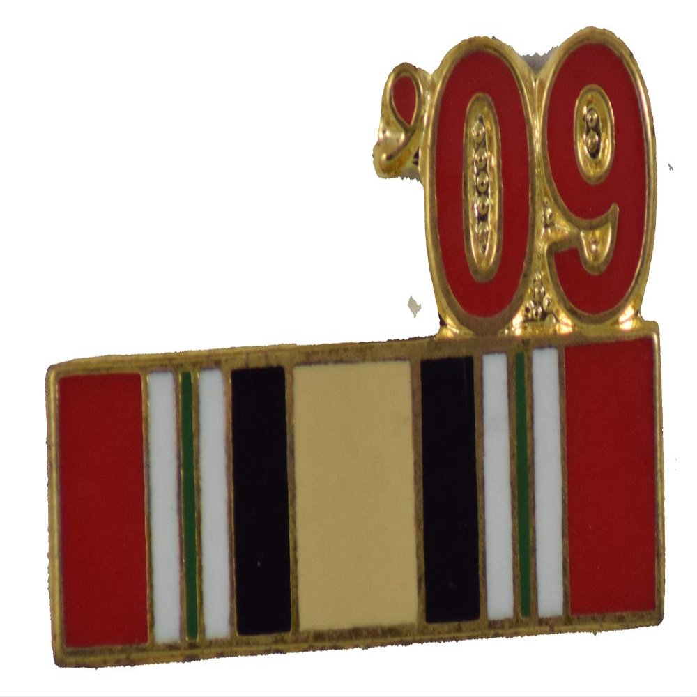 2009 IRAQ PIN OR HAT PIN - 7/8" - VETERAN OWNED BUSINESS
