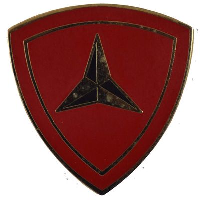 3RD MAR DIV PIN OR HAT PIN - Size 7/8" - VETERAN OWNED BUSINESS