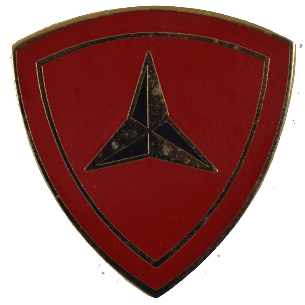 3RD MAR DIV PIN OR HAT PIN - Size 7/8" - VETERAN OWNED BUSINESS