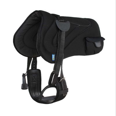 Professional Equine Horse Neoprene Padded Anti-Slip Breathable Black Bareback Saddle Pad 39194BK