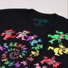 Liquid Blue unisex adult Grateful Dead Spiral Bears Blacklight T-shirt T Shirt, Black, XX-Large US view 3