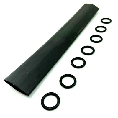 SPEARFISHING WORLD Pole Spear Shrink Grip - Glue Lined (4-Pack, Black)