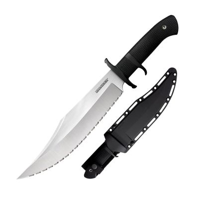 Cold Steel Marauder 9" Japanese AUS8A Clip Point Serrated Edge Blade 5.125" Kray-Ex Handle Tactical Outdoor Hunting Fixed Blade Knife