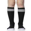 3 Pairs of juDanzy Knee High Boys or Girls Stripe Tube Socks for Soccer, Basketball, Uniform and Everyday Wear (2-4 Years, Black With White Stripes (3 Pairs)) view 2