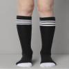 3 Pairs of juDanzy Knee High Boys or Girls Stripe Tube Socks for Soccer, Basketball, Uniform and Everyday Wear (2-4 Years, Black With White Stripes (3 Pairs)) view 3