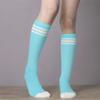 3 Pairs of juDanzy Knee High Boys or Girls Stripe Tube Socks for Soccer, Basketball, Uniform and Everyday Wear (4-6 Years, Turquoise With White Stripes (3 Pairs)) view 3