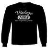 0266. Cool Funny 40th Birthday Gift Vintage Since 1985 Years Old Men's Long Sleeve t Shirt (Black, Small) view 1