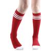 3 Pairs of juDanzy Knee High Boys or Girls Stripe Tube Socks for Soccer, Basketball, Uniform and Everyday Wear (4-6 Years, Red With White Stripes (3 Pairs)) view 2