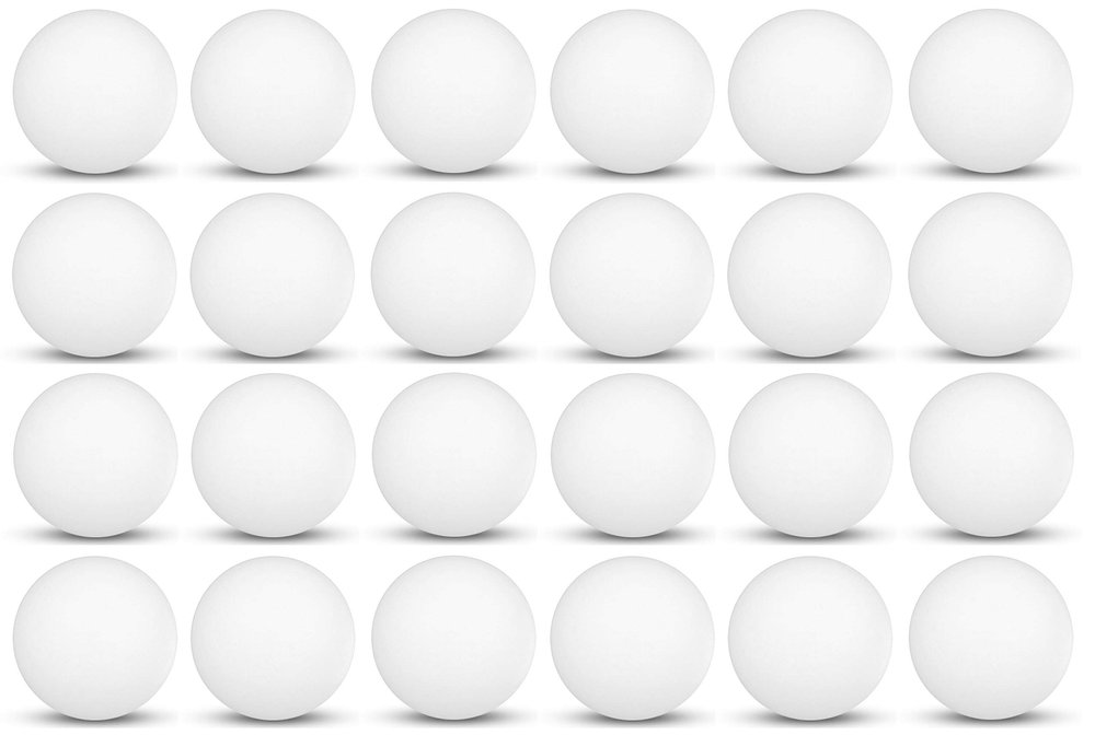 Tiger Tail Sports Recreational-Quality (1-Star, 40mm) Ping Pong Balls (White, 24-Pack)
