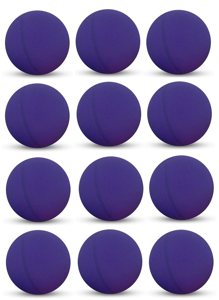 Tiger Tail Sports Recreational-Quality (1-Star, 40mm) Ping Pong Balls (Purple, 12-Pack)