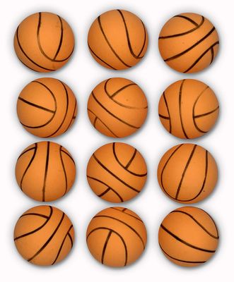 Tiger Tail Sports Recreational-Quality (1-Star, 40mm) Ping Pong Balls (Basketball, 12-Pack)