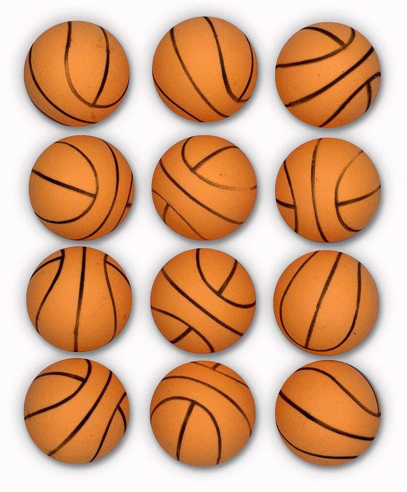 Tiger Tail Sports Recreational-Quality (1-Star, 40mm) Ping Pong Balls (Basketball, 12-Pack)