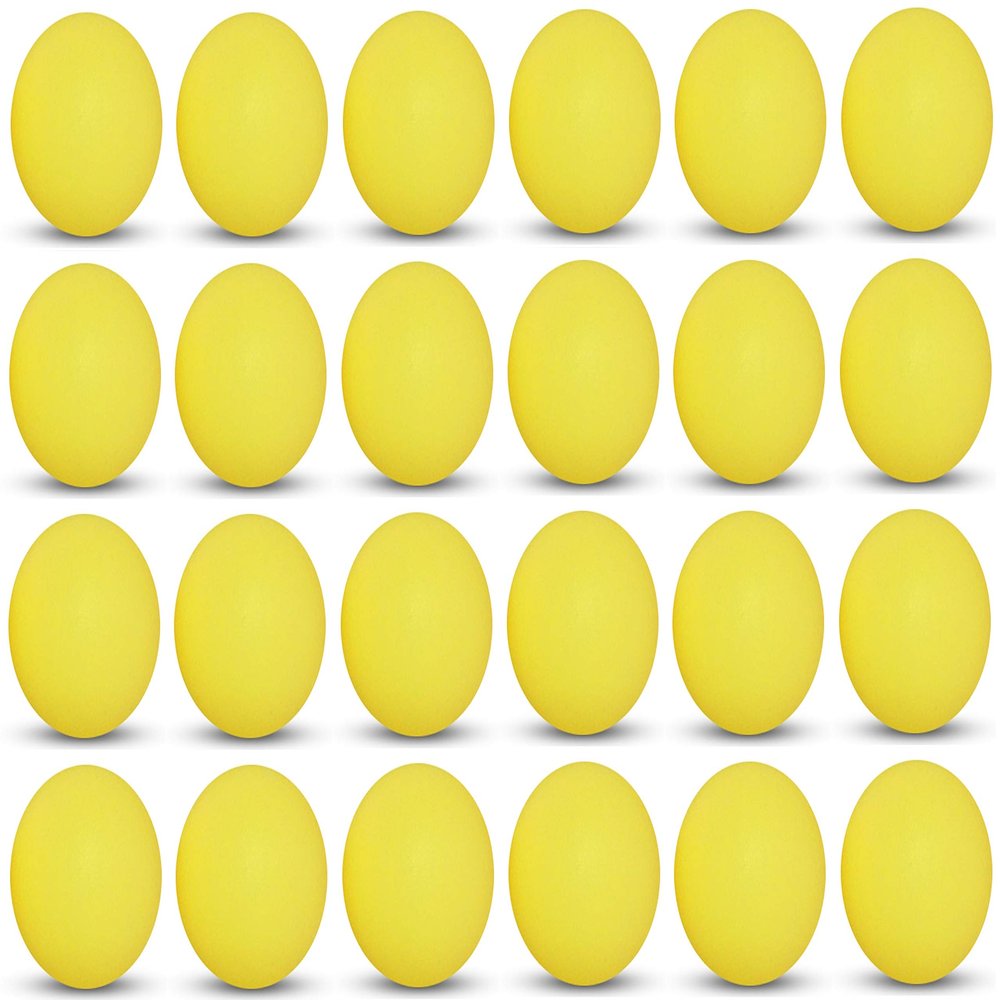 Tiger Tail Sports Recreational-Quality (1-Star, 40mm) Ping Pong Balls (Yellow, 24-Pack)
