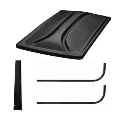 3G 80" Black Extended Roof Kit for EZGO RXV Golf Carts 2008+