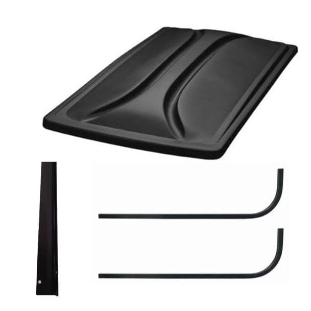 3G 80" Black Extended Roof Kit for EZGO RXV Golf Carts 2008+