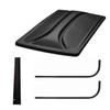 3G 80" Black Extended Roof Kit for EZGO RXV Golf Carts 2008+ view 1