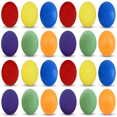 TigerTail Sports Tigertail Sports Recreational-Quality (1-Star, 40mm) Ping Pong Balls - Red, Yellow, Blue, Purple, Green, Orange (4 Each), 24-Pack