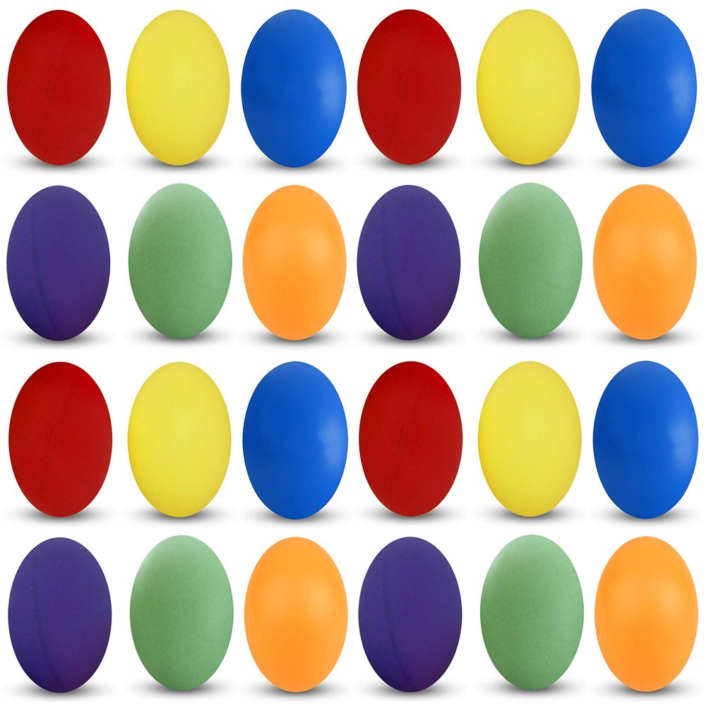 TigerTail Sports Tigertail Sports Recreational-Quality (1-Star, 40mm) Ping Pong Balls - Red, Yellow, Blue, Purple, Green, Orange (4 Each), 24-Pack