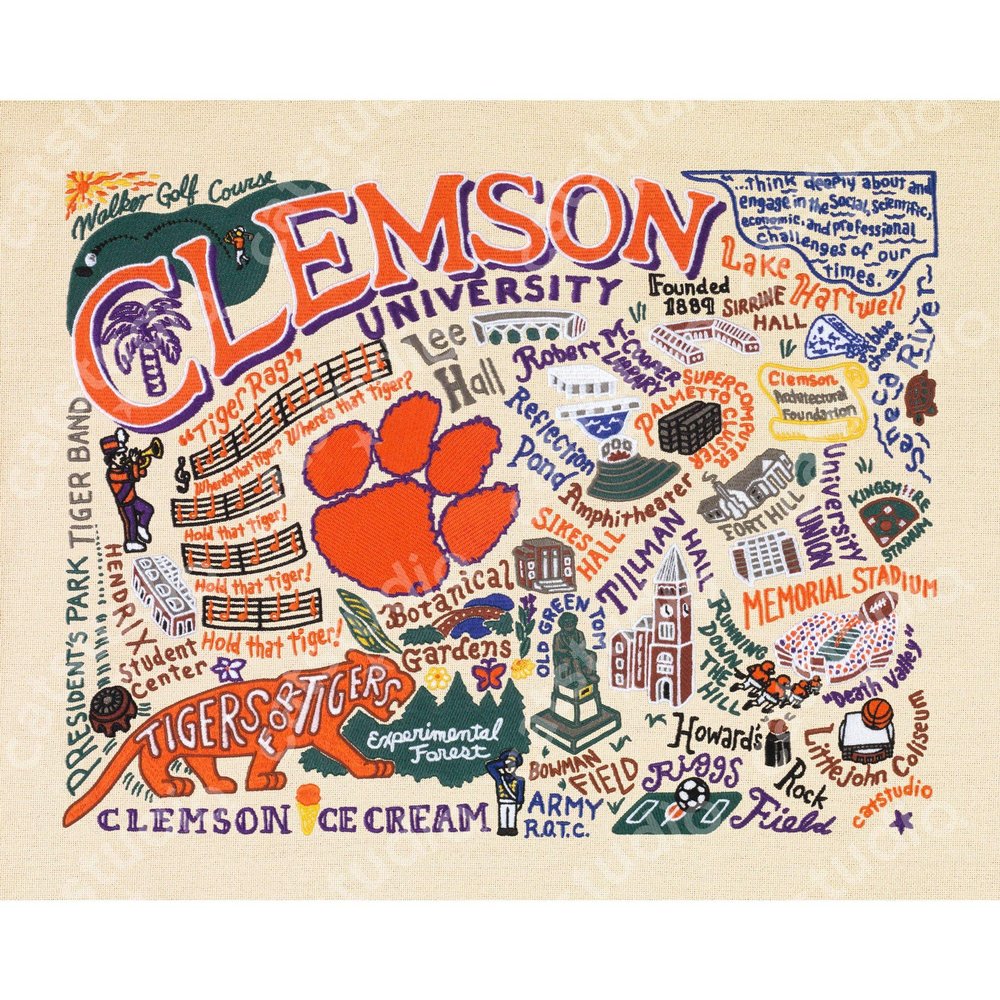 catstudio Clemson University Collegiate Fine Art Print | 12"x16"
