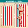 SUN CUBE Microfiber Beach Towel, Quick Dry Sand Free Beach Towel, Lightweight Compact Travel Swim Towel for Pool, Camping, Sand Resistant Packable Adult Towel - Red 60x30 Inches view 3