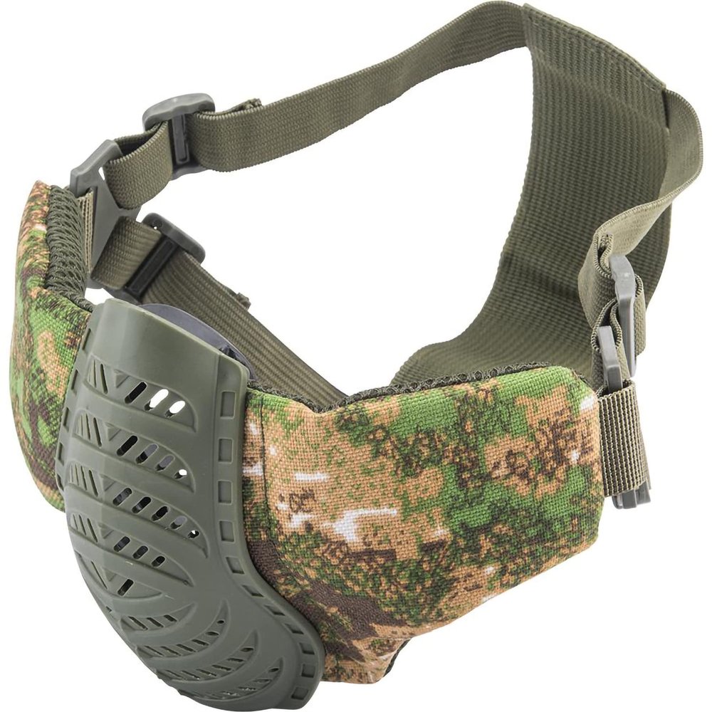 Evike Airsoft - Matrix Low Profile Tactical Padded Lower Half Face Face Pro (Color: Pencott Greenzone)