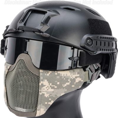 Evike Airsoft - Matrix Low Profile Iron Face Padded Lower Half Face Face Pro (Color: ACU)