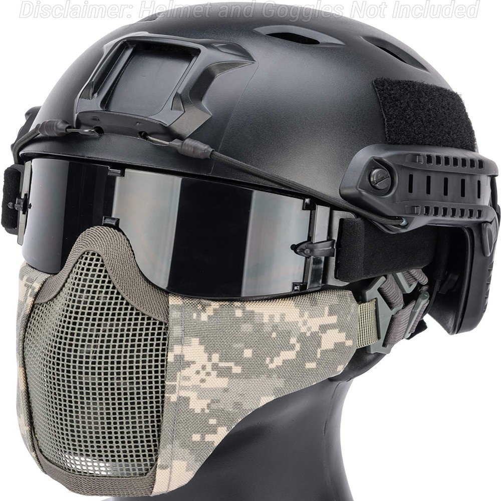 Evike Airsoft - Matrix Low Profile Iron Face Padded Lower Half Face Face Pro (Color: ACU)