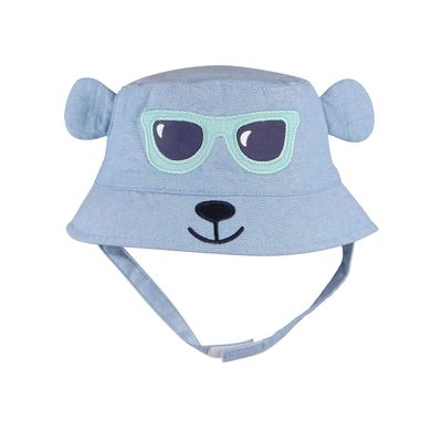jerague Kids Toddler Baby Summer Bucket Sun Hat Breathable Adjustable Fisherman Hats (4-8years, Animal Blue)