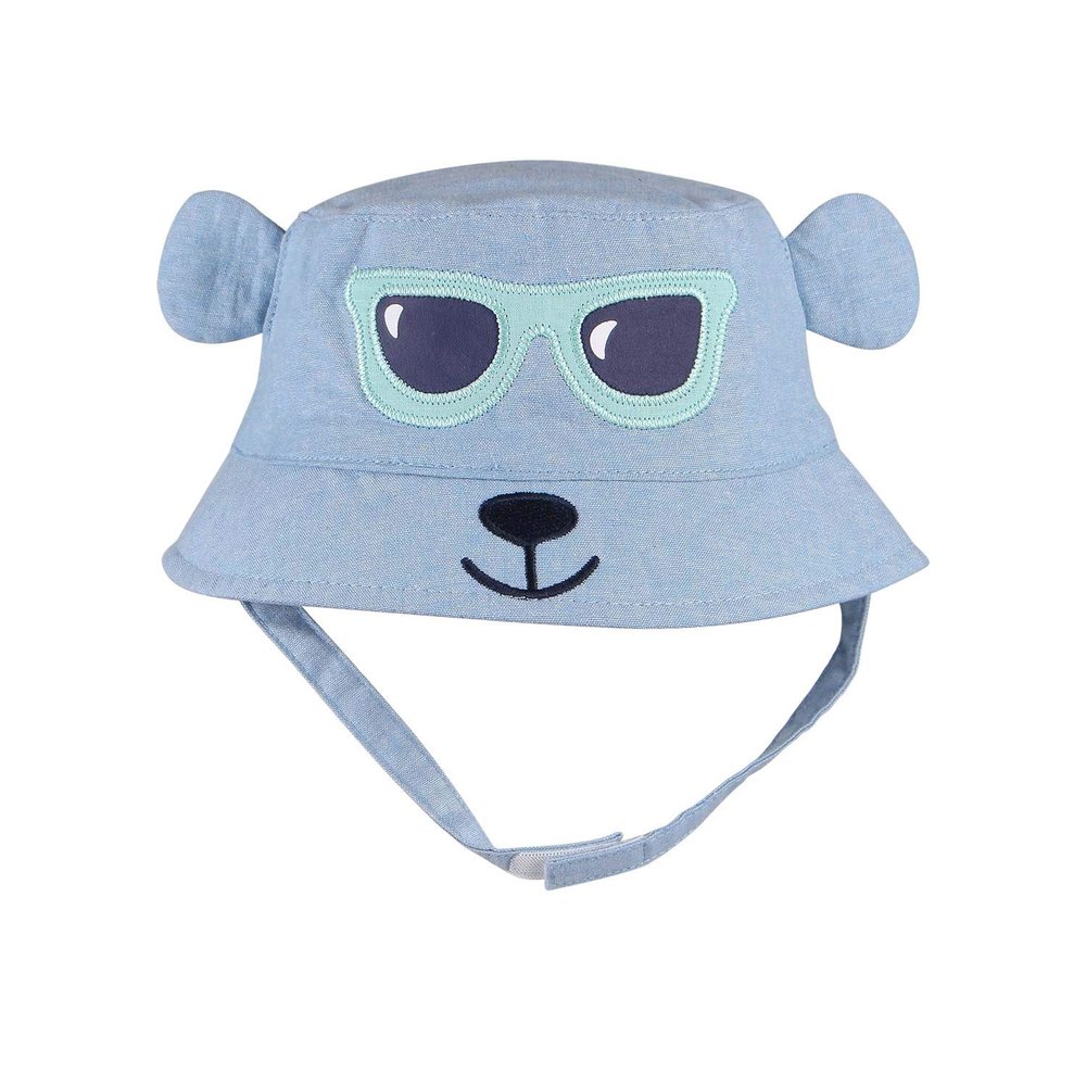 jerague Kids Toddler Baby Summer Bucket Sun Hat Breathable Adjustable Fisherman Hats (4-8years, Animal Blue)