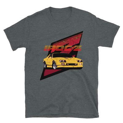 JG Infinite Retro 80's Z28 Camaro IROC-Z Short-Sleeve Unisex T-Shirt Dark Heather