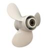 ARKDOZA Aluminum Outboard Propeller 9 7/8x12 for Yamaha F25/20HP/25hp/30hp Outboard Motor 3 Blades view 2