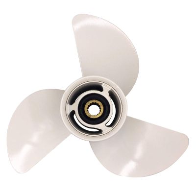 ARKDOZA 14x11 Aluminum Propeller Fit for Yamaha Engine 6E5 Series 60/70/90/115/130HP 15 Tooth 3 Blades Right Rotation