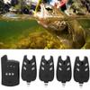 High Sensitive Electronic Fishing Bite Alarm Indicator LED Light Alert, 4 Fish Bite Alarm with 1 Receiver Indicator Sound for Other Fishing Tools and Accessories view 4