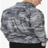 Zubaz Men's MINNESOTA VIKINGS GRAY TONAL CAMO LINES POLY FLEECE 1/4 ZIP Small view 2