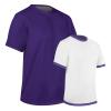 Champro Revtee Reversible Tee, Youth Small, Purple, White view 1