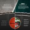 AND1 Ultra Grip Advanced Premium Rubber Basketball (Deflated w/Pump Included): Official Regulation Size 7 (29.5) Streetball, Made for Indoor/Outdoor Basketball Games, Red/Green view 3