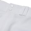 CHAMPRO mens Straight Open Bottom Baseball Pants, White, Black, Medium US view 3