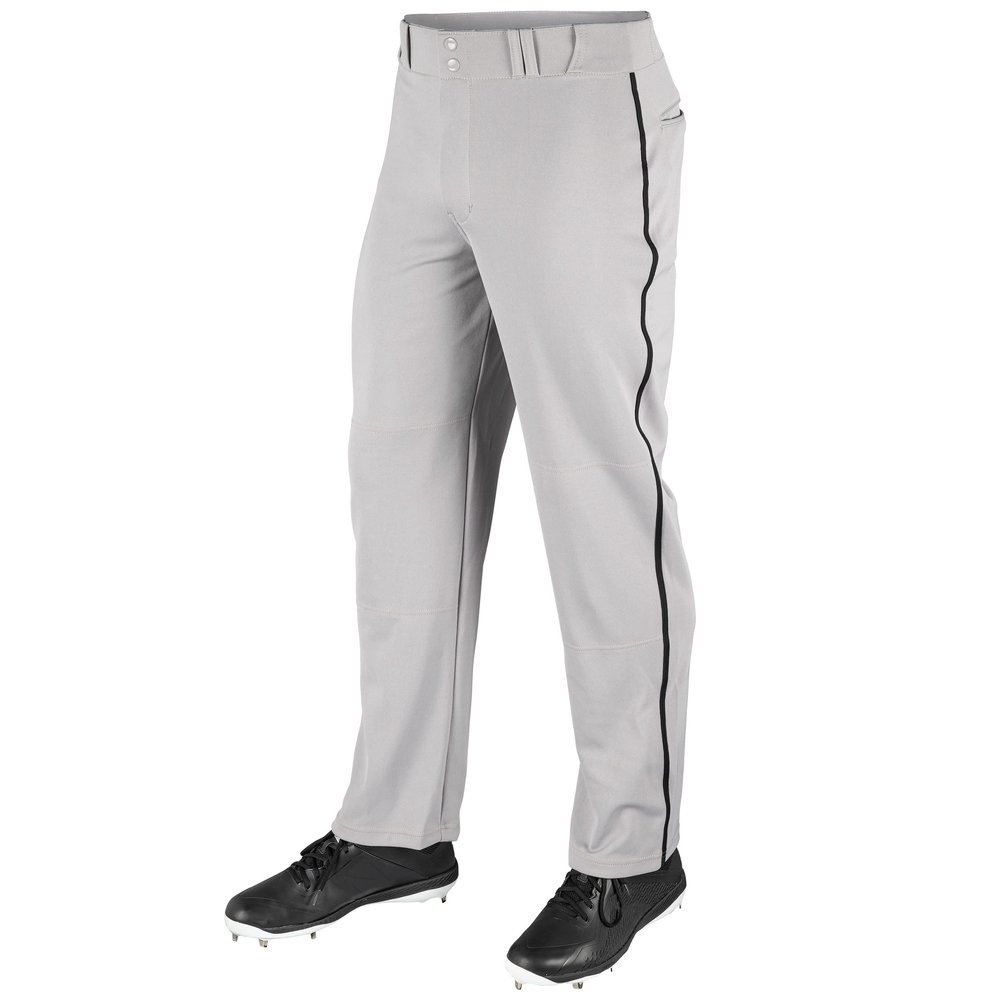 Champro MVP OB Open Bottom Baseball Pant with Contrast Color Braid Piping and Reinforced Double Knee