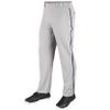 Champro MVP OB Open Bottom Baseball Pant with Contrast Color Braid Piping and Reinforced Double Knee view 1